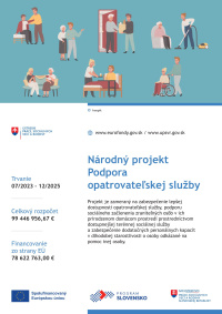 národný projekt  Podpora opatrovateľskej služby