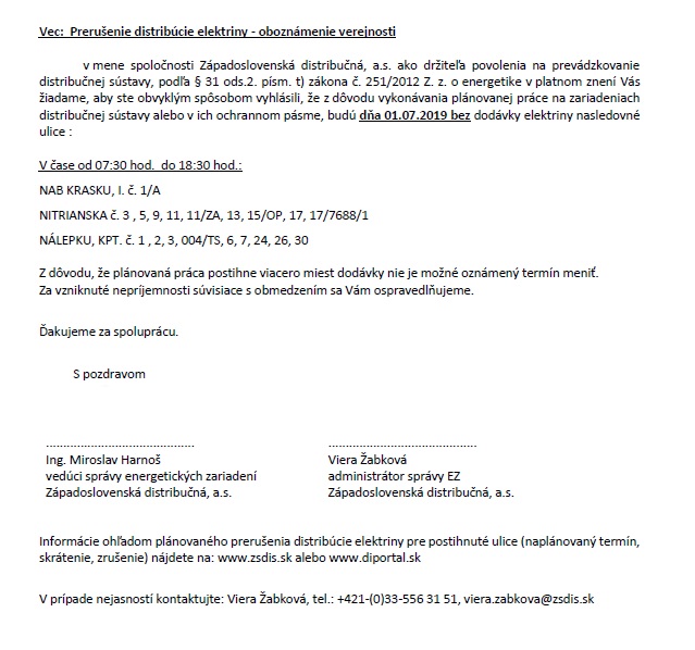Prerušenie distribúcie