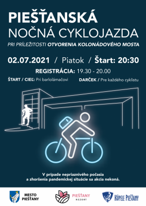 PIEŠŤANSKÁ NOČNÁ CYKLOJAZDA 1