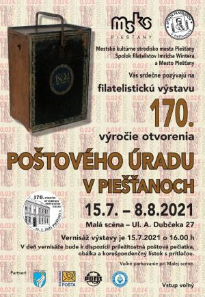 170. VÝROČIE OTVORENIA POŠTOVÉHO ÚRADU V PIEŠŤANOCH 1