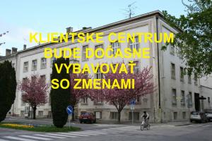 ZMENA VYBAVOVANIA V KLIENTSKOM CENTRE 1