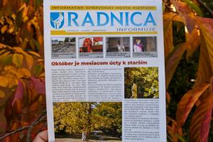 VYŠLO NOVÉ ČÍSLO RADNICA INFORMUJE