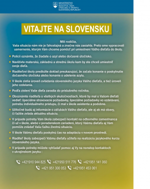 Pokyny pre rodičov detí z Ukrajiny 1