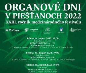 XXIII. ORGANOVÉ DNI V PIEŠŤANOCH 2022 1