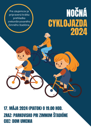 V MÁJI NÁS ČAKÁ AJ SPOLOČNÁ NOČNÁ CYKLOJAZDA