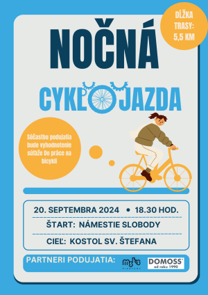 POZÝVAME VÁS NA ĎALŠIU NOČNÚ CYKLOJAZDU!!!