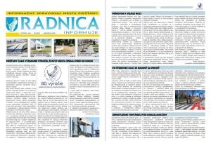 NOVÉ VYDANIE SPRAVODAJA RADNICA INFORMUJE NÁJDETE V SCHRÁNKACH POČAS VÍKENDU