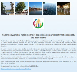 Participatívny rozpočet je na svete 1
