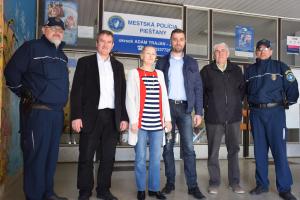 Otvorenie okrsku mestskej polície na Trajane