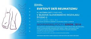V októbri si pripomenieme Svetový deň reumatizmu