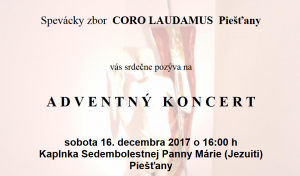 Adventný koncert speváckeho zboru Coro Laudamus 1