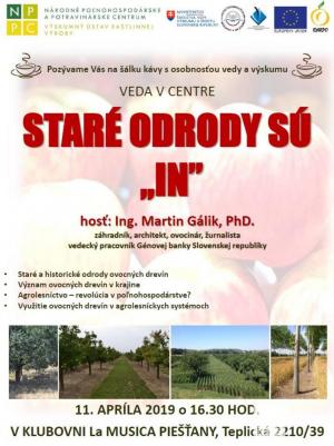 VEDA V CENTRE: STARÉ ODRODY SÚ „IN“ 1