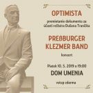 Premietanie filmu OPTIMISTA a koncert PRESSBURGER KLEZMER BAND 1