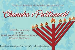 ZAPAĽOVANIE CHANUKOVÝCH SVIEČOK