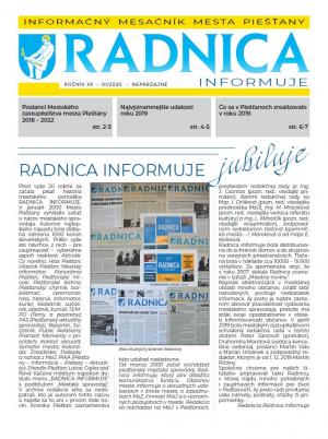 VYŠLO PRVÉ ČÍSLO RADNICE 1